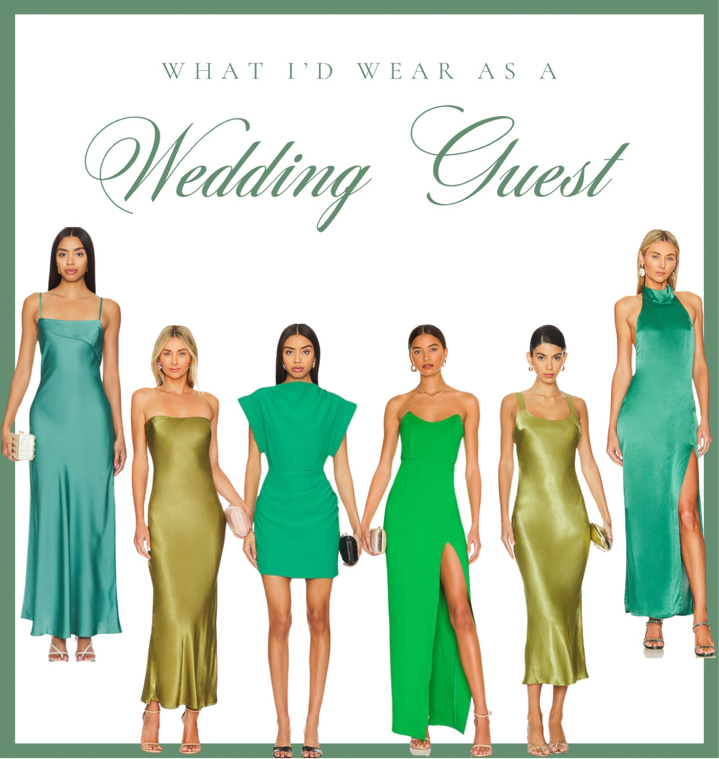 What I’d wear as a wedding guest!! 💚 💚

LTK Wedding / LTK Wedding Guest / Wedding Guest Dress / Green Dress 

#LTKStyleTip #LTKSeasonal #LTKWedding