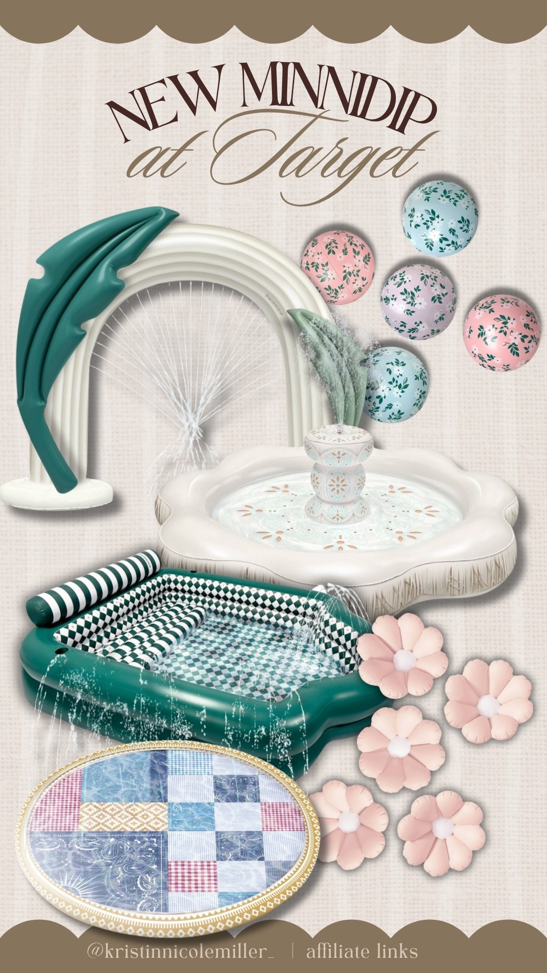 NEW from Minnidip at Target! So fun for summer 🌞 

Seasonal mom finds must haves summer inflatable pool sprinkler fountain 

#LTKKids #LTKSeasonal #LTKmomlife