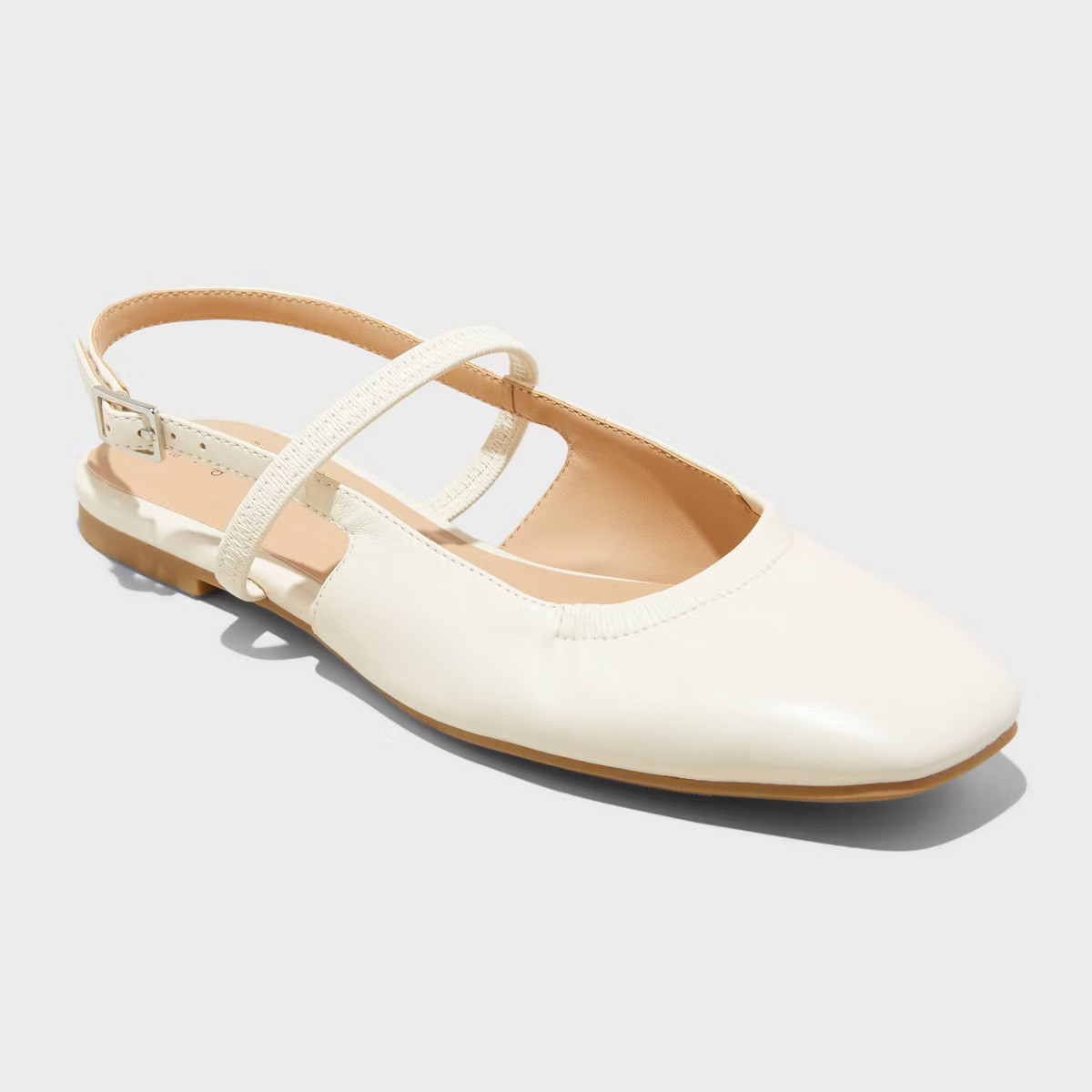Women's Vada Slingback Scrunch Toe Flats - A New Day™ | Target