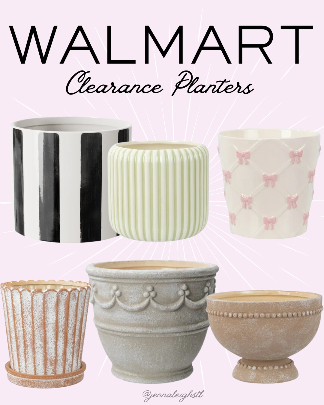 These popular planters are on sale at Walmart right now. Such a good time to grab a few for your porch, patio, or indoor plants because they look so much more expensive than they are. 

 #LTKSeasonal #LTKHome #LTKSaleAlert