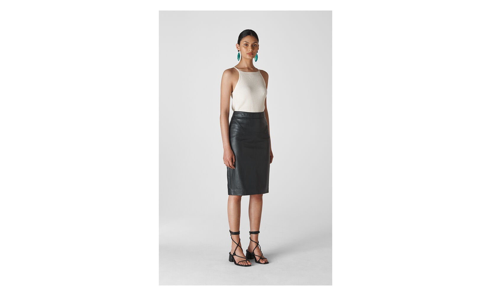 Kel Leather Pencil Skirt | Whistles