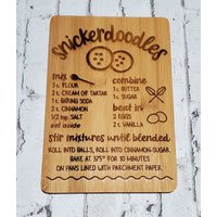 Holiday Cookie Recipe Boards Laser Engraved Recipes Christmas Board | Etsy (US)