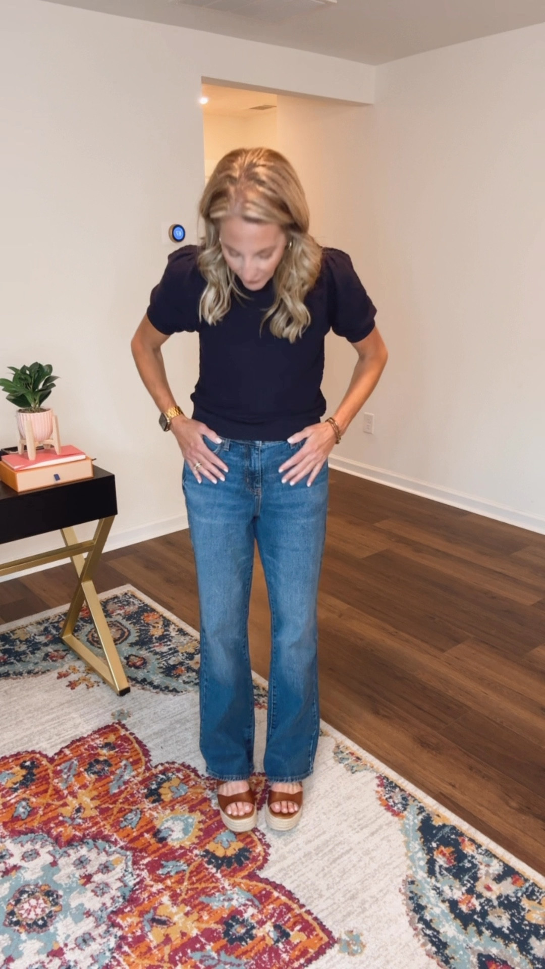 Free assembly women’s mid rise full length the boat cut jeans less than $30. You’ve got the skinny and the wide legs in the capris but now it’s time for the classic boot cut jeans. There’s a hint of stretch and these are the perfect mid rise to flatter your shape.  With your normal size. 

Teacher, jeans, teacher, outfits, teacher

#LTKSaleAlert #LTKShoeCrush #LTKSeasonal