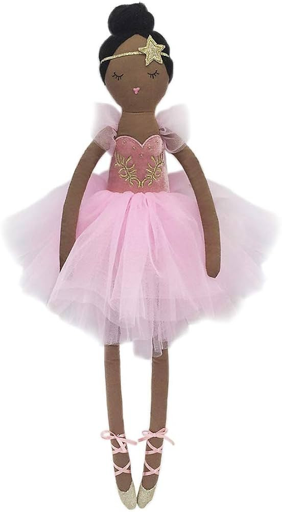 MON AMI Louise The Prima Ballerina African American Doll - 22", Soft & Cuddly Plush Doll, Well Bu... | Amazon (US)