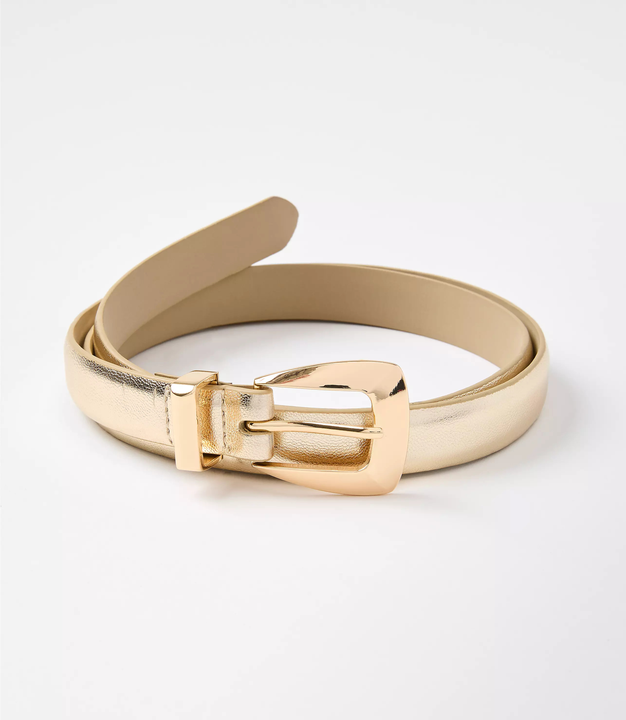 Metallic Skinny Belt | LOFT