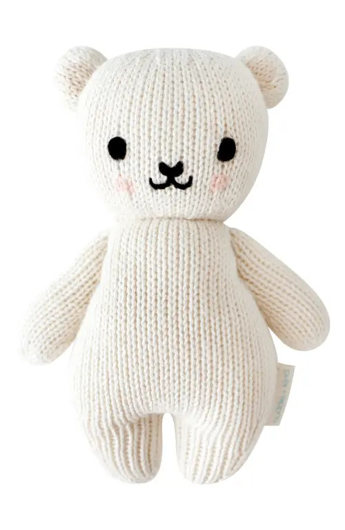 cuddle+kind Baby Polar Bear Stuffed Animal in Cream at Nordstrom | Nordstrom