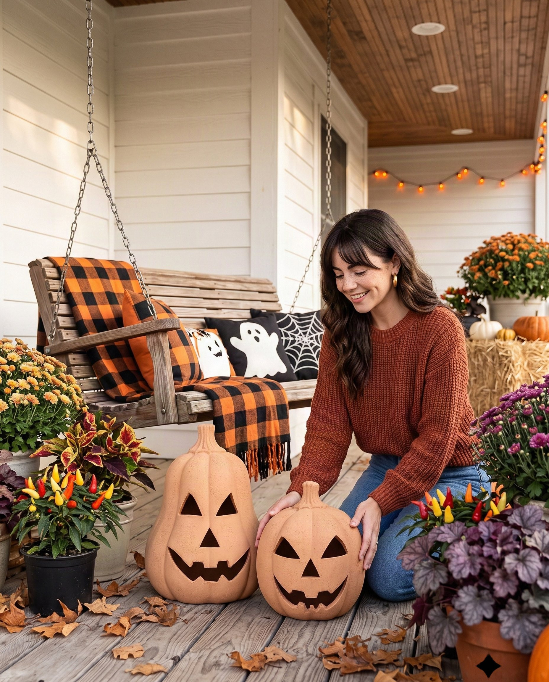 Set of 2 Handmade Terracotta Jack O' Lanterns
BUY HERE: https://amzn.to/4yk0bub

#halloweendecorations #pumpkins #JackOLantern #halloweendecorating #Halloween2026 #halloweenishere #CommissionsEarned 

 #LTKSeasonal #LTKHome #LTKSaleAlert