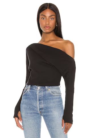 Free People Fuji Thermal Top in Black from Revolve.com | Revolve Clothing (Global)