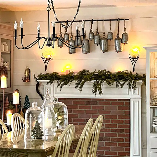 Hanging Rustic Bells Wall Decor | Antique Farm House