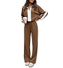 ANRABESS Women's 2 Piece Lounge Set Color Block Tracksuit Sweatsuit | Amazon (US)