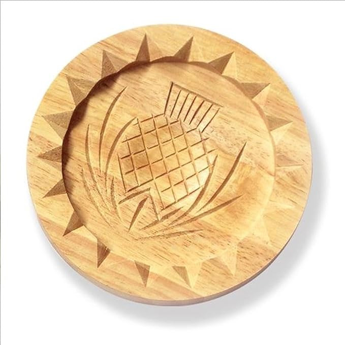 Shortbread Pan Wooden Thistle Highland Cow Print Cooking Backing Item Housewarming Gift Stamp 5""... | Amazon (US)