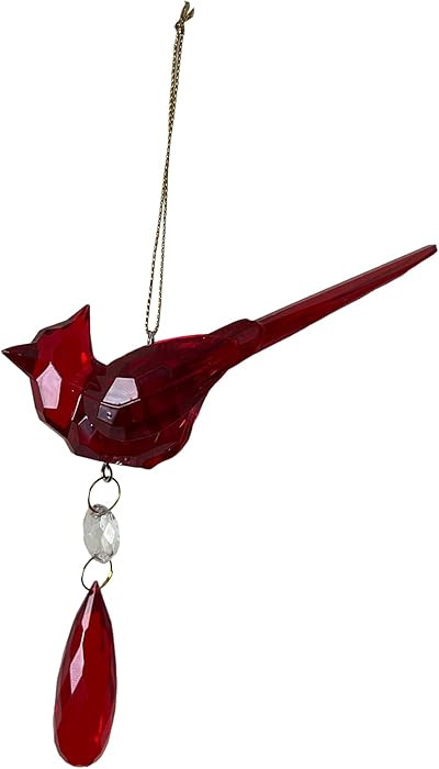 Super Cute Red Cardinal Sun Light Catcher Dangling Christmas Tree Ornaments Xmas Decoration Holid... | Amazon (US)