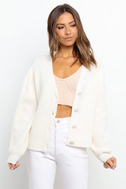 Ellie Cardigan - White | Petal & Pup (US)