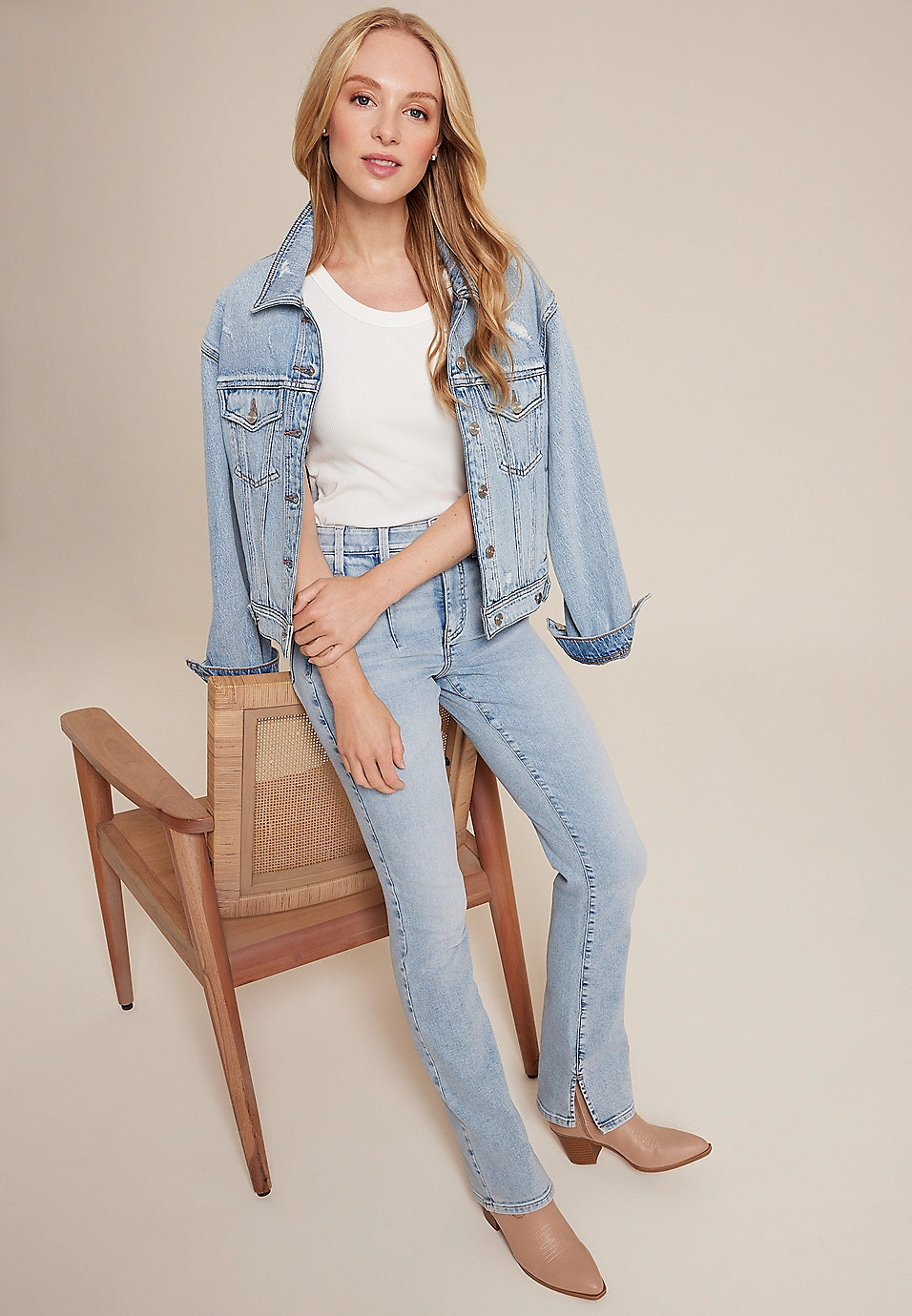 Everflex™ No Gap High Rise Slim Boot Jean | Maurices
