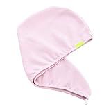 AQUIS - Original Hair Turban, Perfect Hands-Free Microfiber Hair Drying, Soft Pink (10 x 29 Inches) | Amazon (US)