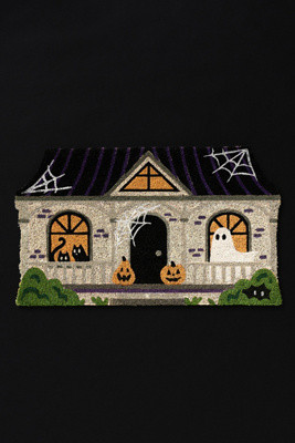 Haunted House Coir Printed Doormat | Anthropologie (US)