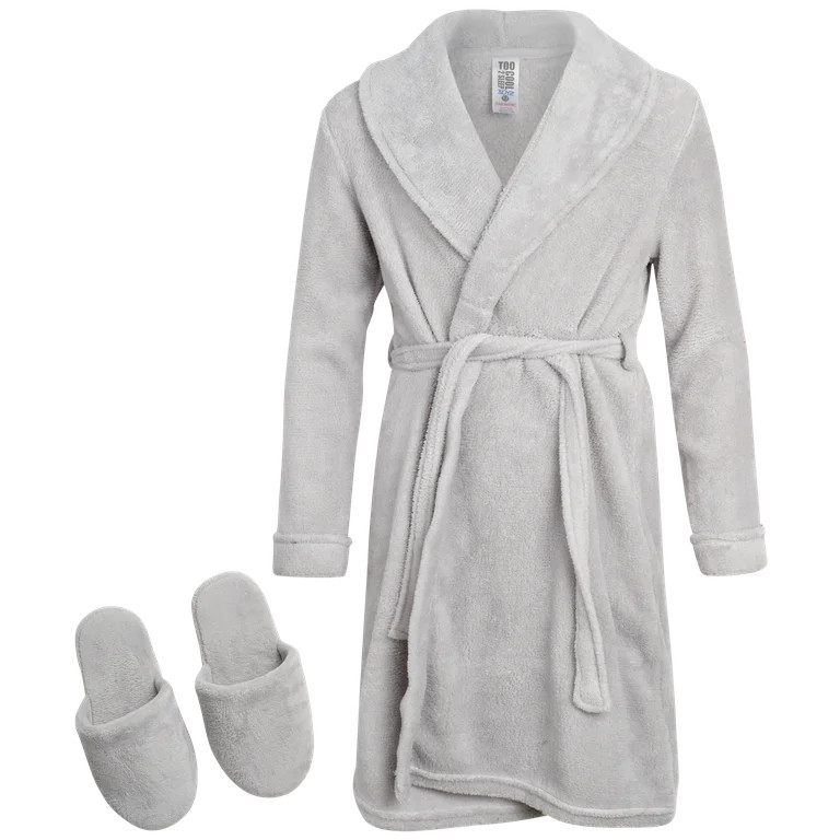 Too Cool 2 Sleep Boys Bathrobe-Super Soft Plush Fleece Robe and Slippers (5-16) - Walmart.com | Walmart (US)