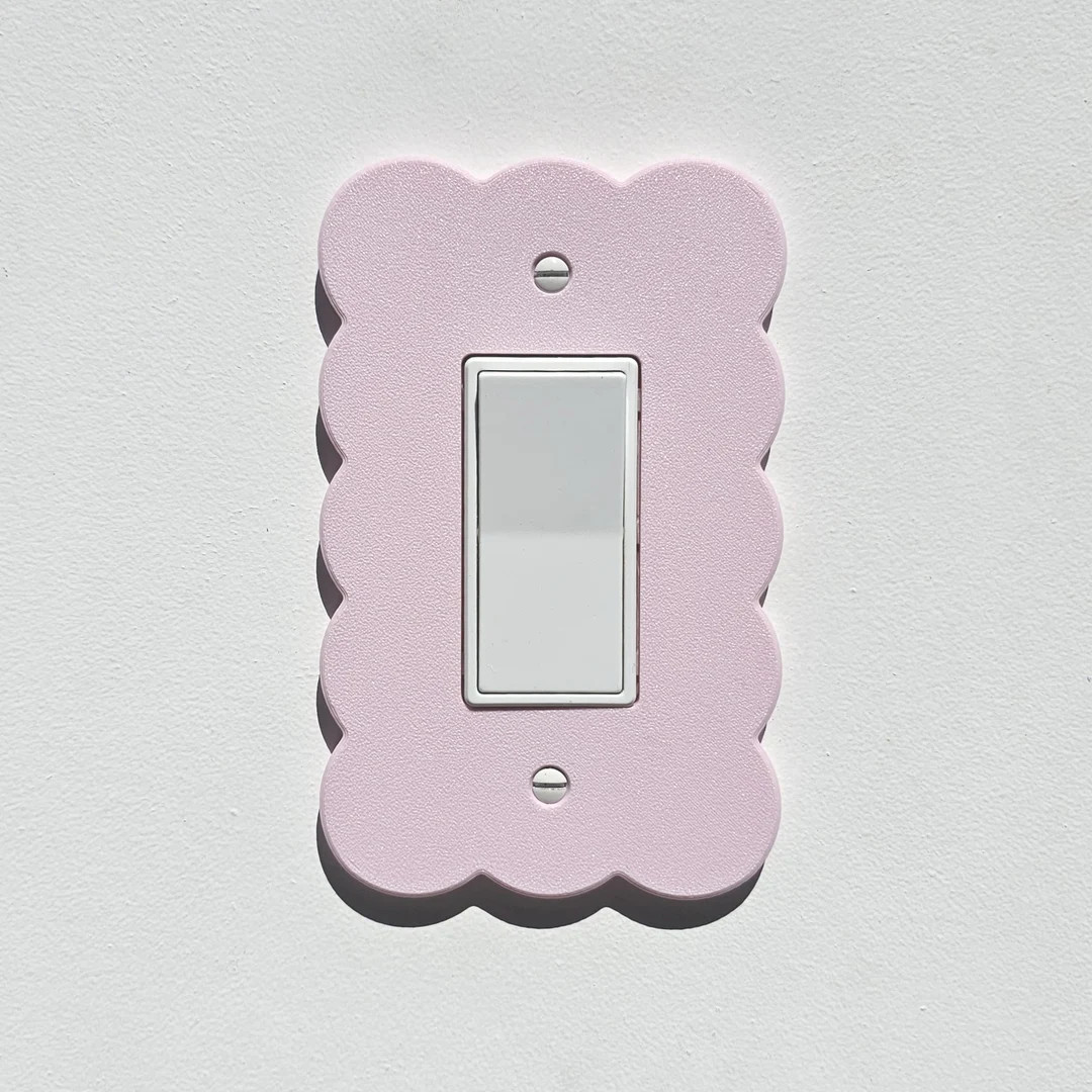 Pastel Pink Cloud Light Switch Cover Single Rocker Custom Design Replacement Switch Cover Plate B... | Etsy (US)