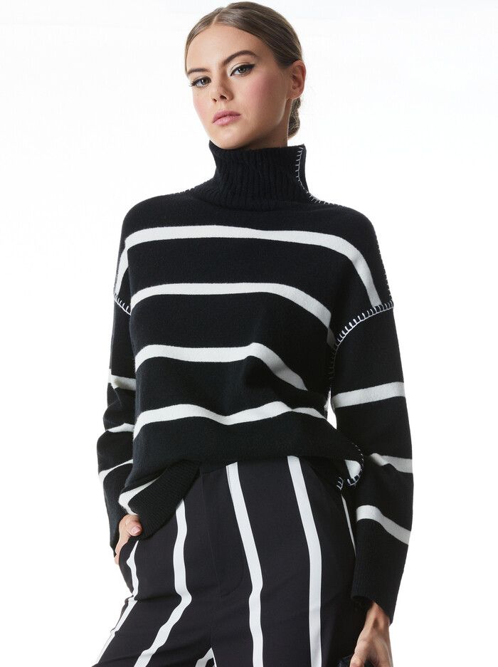 BOBBIE TUNIC SWEATER | Alice + Olivia