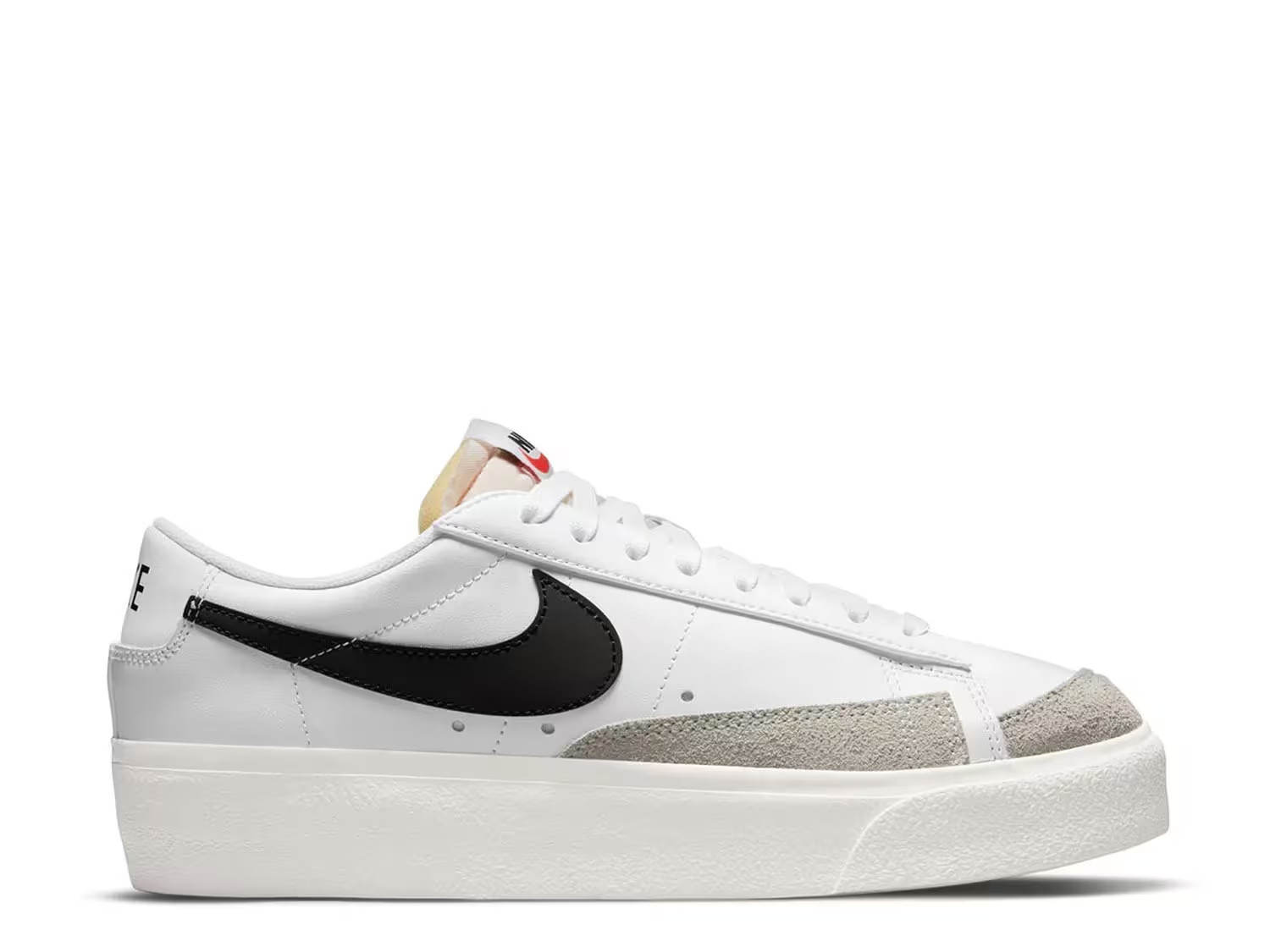 Nike Blazer Platform Sneaker | Women's | White/Black | Size 9.5 | Sneakers | DSW