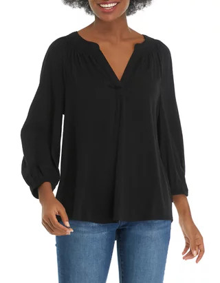 Women's 3/4 Sleeve Peasant Top | Belk