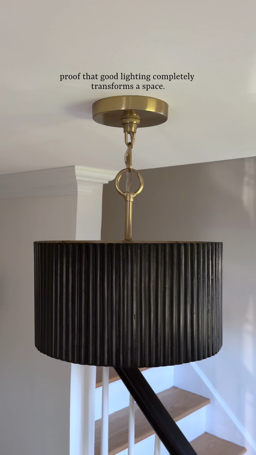 A good light fixture changes everything— this new light for our entryway totally completed the space. The gold hardware and black fluted design are stunnnnning ✨

Entryway decor | entryway light | chandelier | pendant light | hanging light | statement light 

#LTKStyleTip #LTKSeasonal #LTKHome