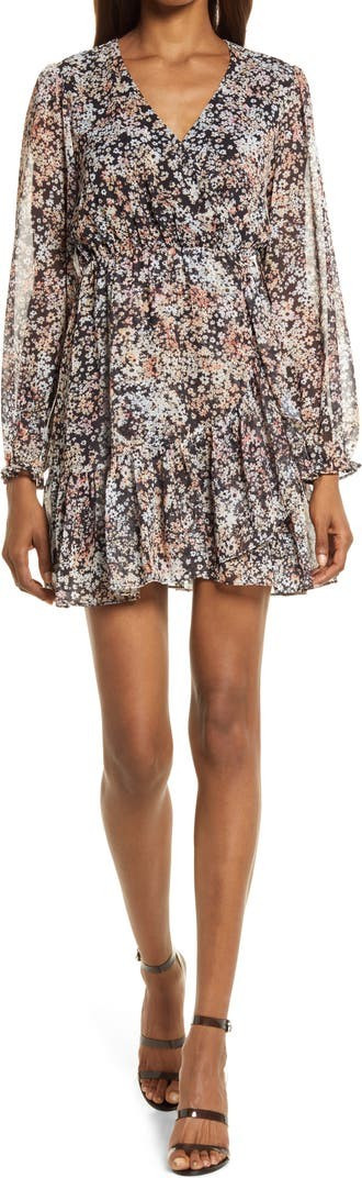 Floral Long Sleeve Chiffon Dress | Nordstrom | Nordstrom