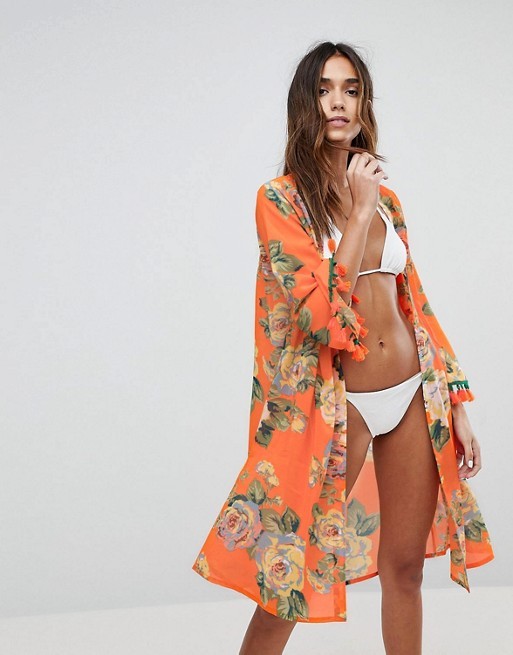 Boohoo Kimono Beach Cover-Up | ASOS US