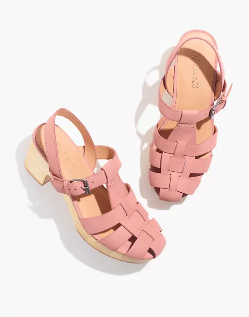 The Fisherman Sandal Clog in Nubuck Leather | Madewell