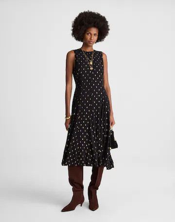Sleeveless Flared Midi Dress | Madewell