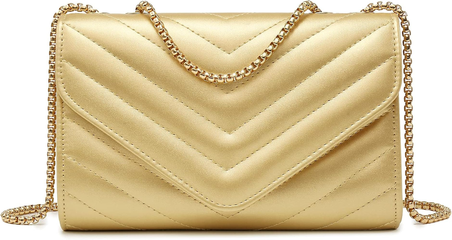 Dasein Women Small Quilted Crossbody Bags Stylish Designer Evening Bag Clutch Purses and Handbags... | Amazon (US)