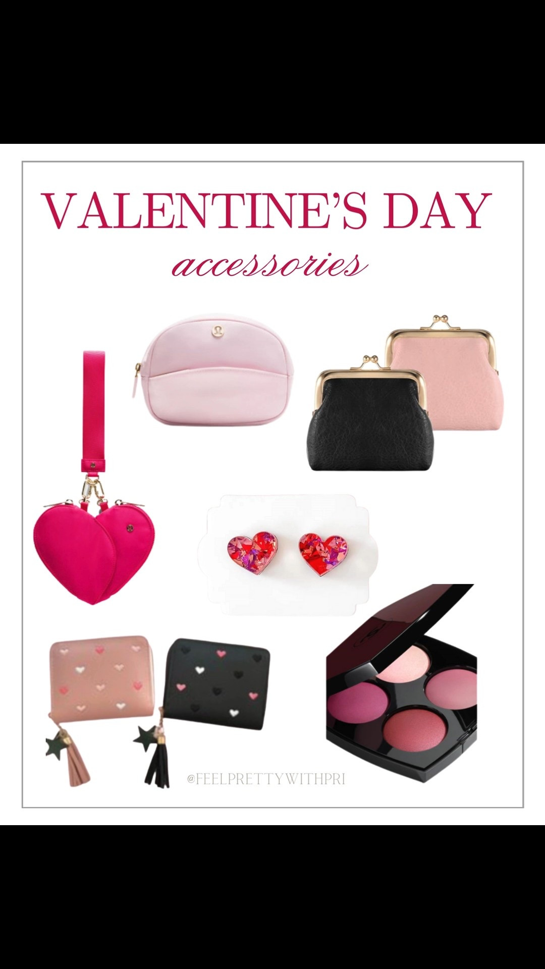 Pink and red accessories, Valentine’s Day gift ideas, Galentine’s gift ideas, blush palette, wallets, crossbody, pouch, earrings, hearts  

#LTKValentine