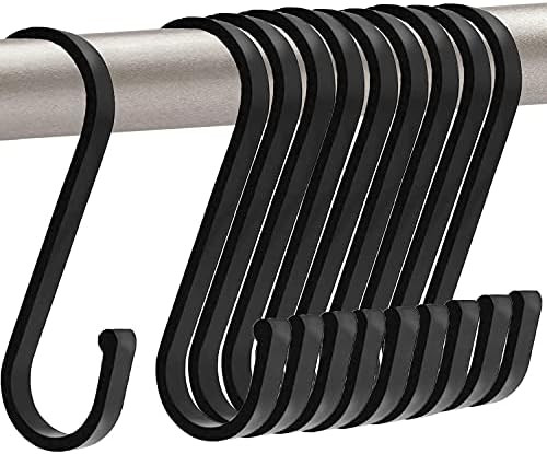 GAViA S Hooks, S Shaped Hooks, Matte Black S Hooks Heavy Duty for Hanging Pots and Pans, Plants, Cof | Amazon (US)