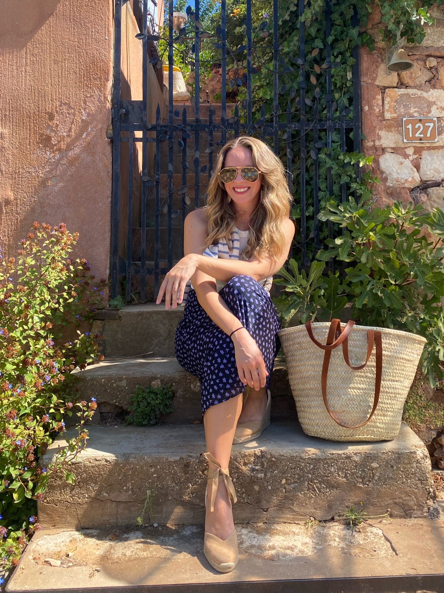 Sitting in Rousillon-de-Provence in the trip that inspired the book The France Dance! Striped mariniere and espadrilles for the win!I bought my basket purse in France, but i love this one from Sézane.

#LTKShoeCrush #LTKStyleTip #LTKSeasonal