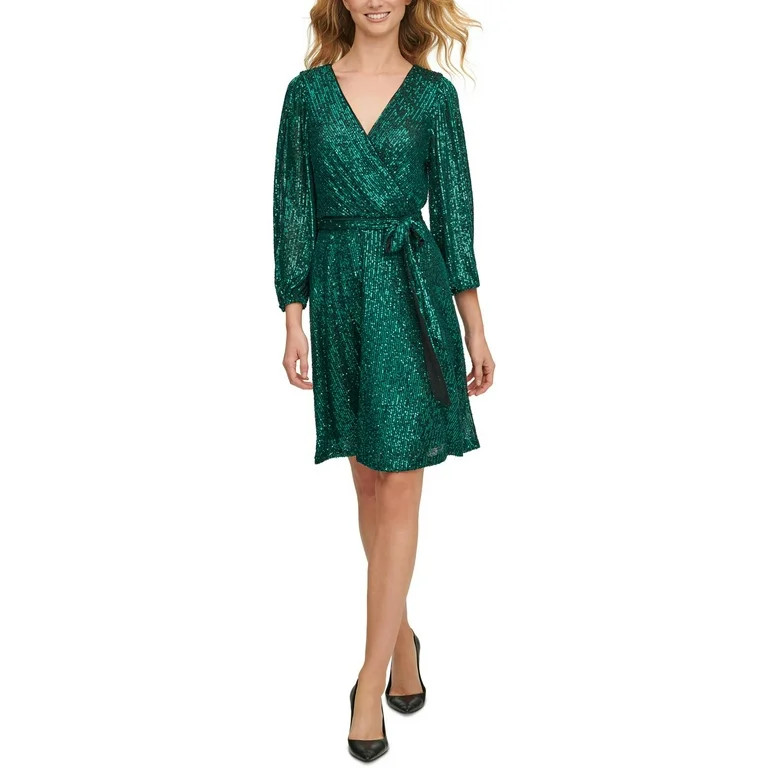 DKNY Womens Sequined Knee Cocktail and Party Dress | Walmart (US)