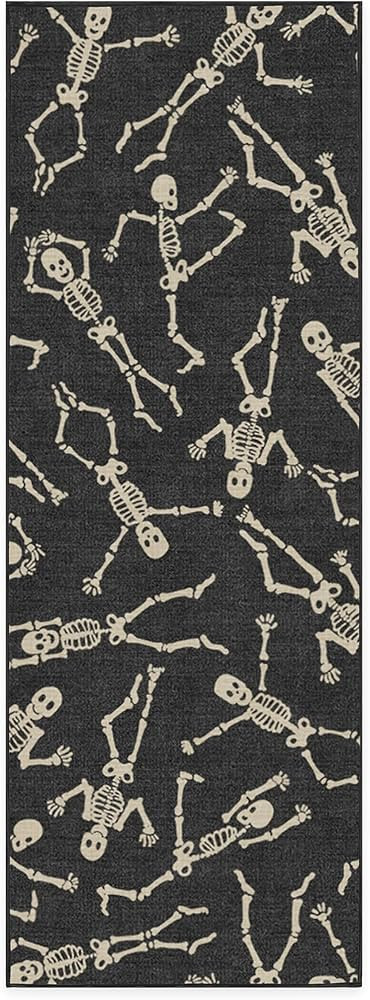 RUGGABLE Halloween Runner Rug - Perfect Washable Rug for Entryway Hallway Kitchen - Non-Slip, Pet... | Amazon (US)