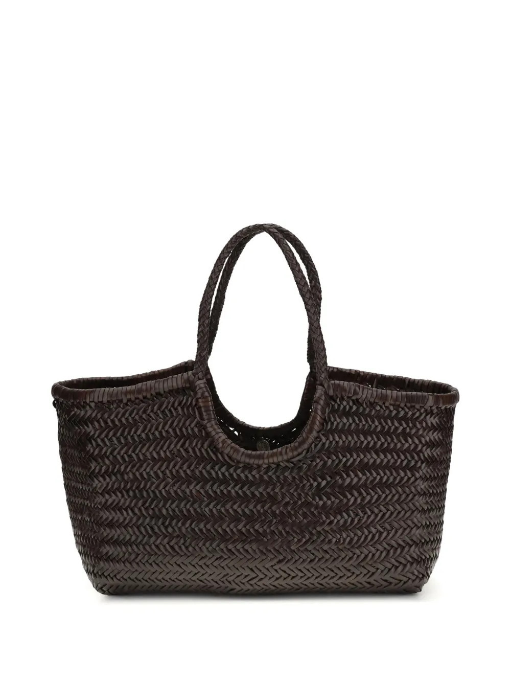 DRAGON DIFFUSION Nantucket woven-design shoulder bag - Brown | Farfetch Global