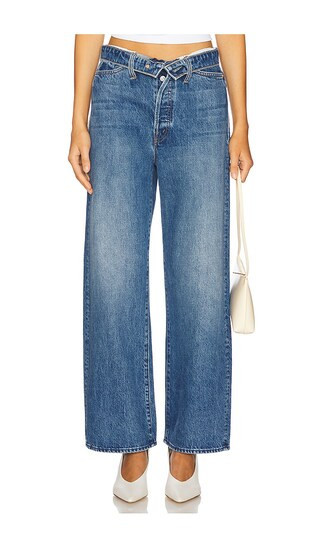 MOTHER The Fold Over Dodger Ankle Jeans in Blue. Size 28. Also in 31. | Revolve Clothing (Global)