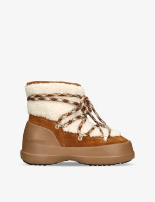Luna lace-up shearling ankle boots | Selfridges