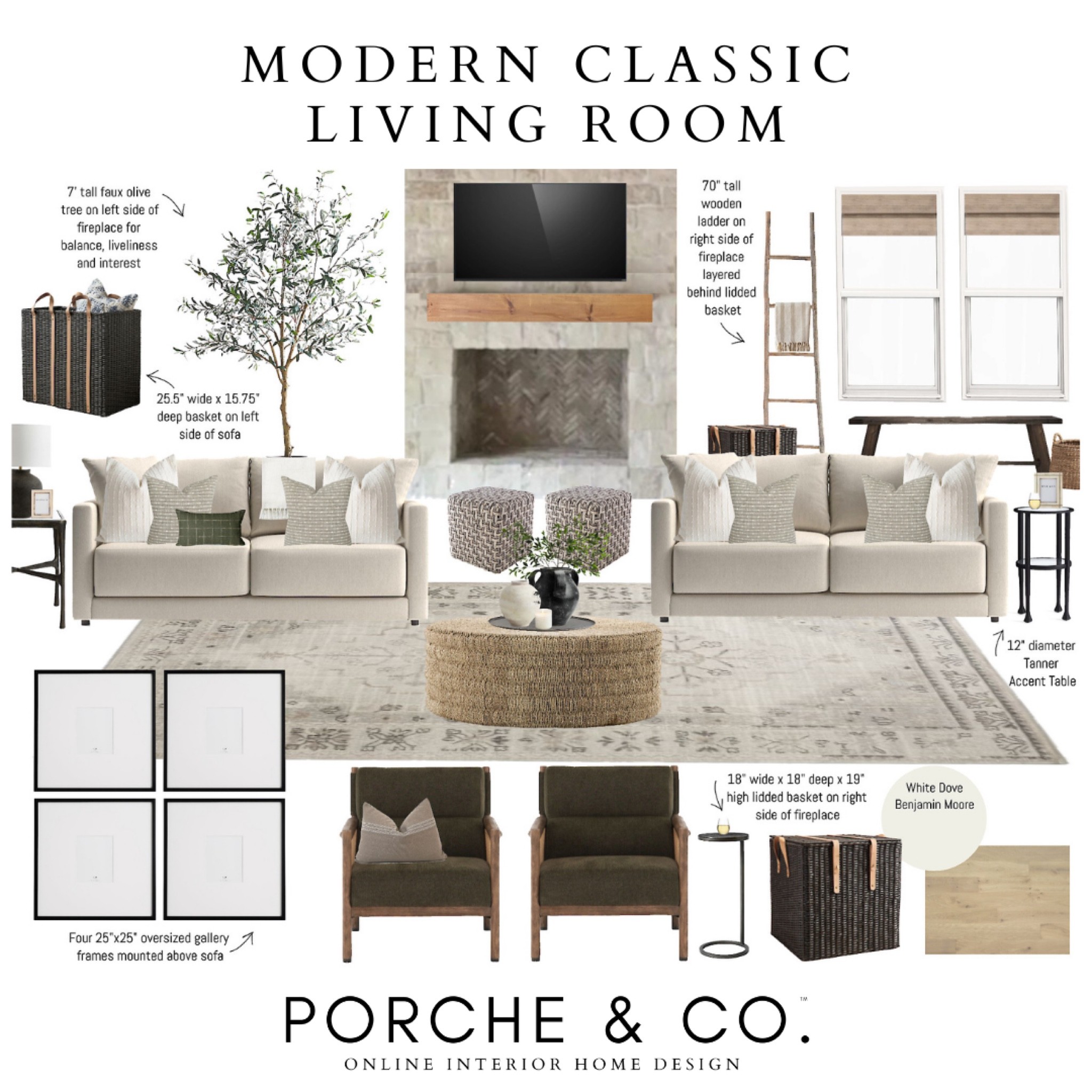 Living room mood board, living room design, living room inspo, transitional living room, woven coffee table, neutral rug, accent chairs, living room decor #livingroom #moodboard 

#LTKstyletip #LTKhome #LTKSeasonal