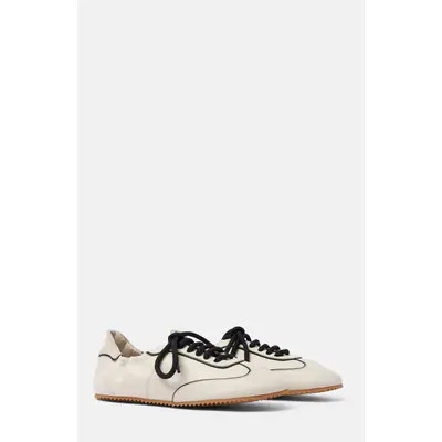 SCAROSSO Riley Sneakers in Off White - Calf at Nordstrom, Size 42 | Nordstrom