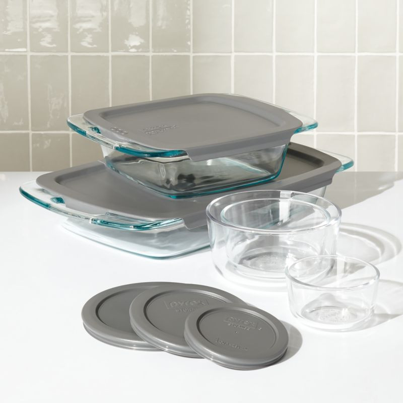 Pyrex 10-Piece Storage and Glass Bakeware Set + Reviews | Crate & Barrel | Crate & Barrel