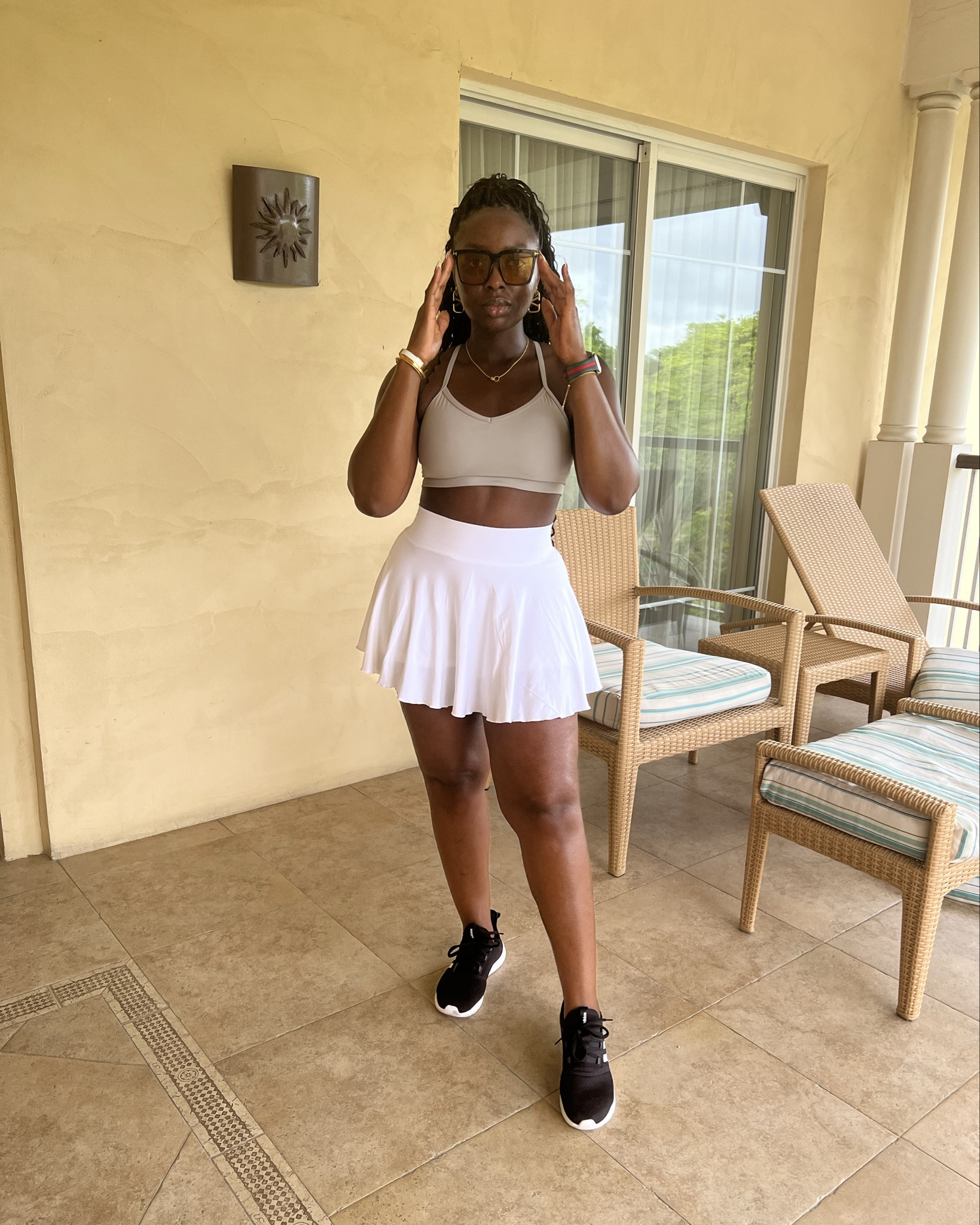 OOTD: Let’s go play tennis! Listen, it was hot, but your girl got it done. Loving this tennis skirt from amazon. It has a stretchy waistband and the shorts underneath are perfect.

#LTKFitness #LTKFindsUnder100 #LTKStyleTip