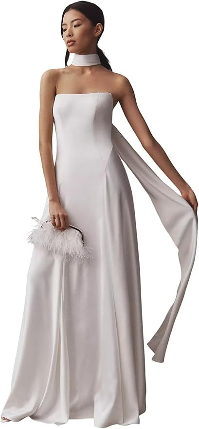 Dessiny Boho Wedding Dresses for Bride with Slit Lace Appliques Long Sleeve Mermaid Bridal Dresse... | Amazon (US)