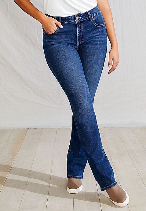 m jeans by maurices™ Classic Slim Boot Curvy High Rise Jean | Maurices