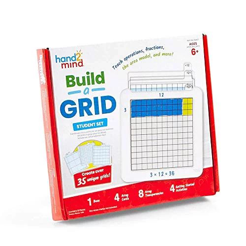 hand2mind Build-A-Grid, 3rd Grade Math Manipulatives, Math Tools for Graphing, Multiplication & F... | Walmart (US)