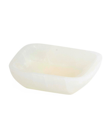 Moroccan Selenite Square Bowl | TJ Maxx