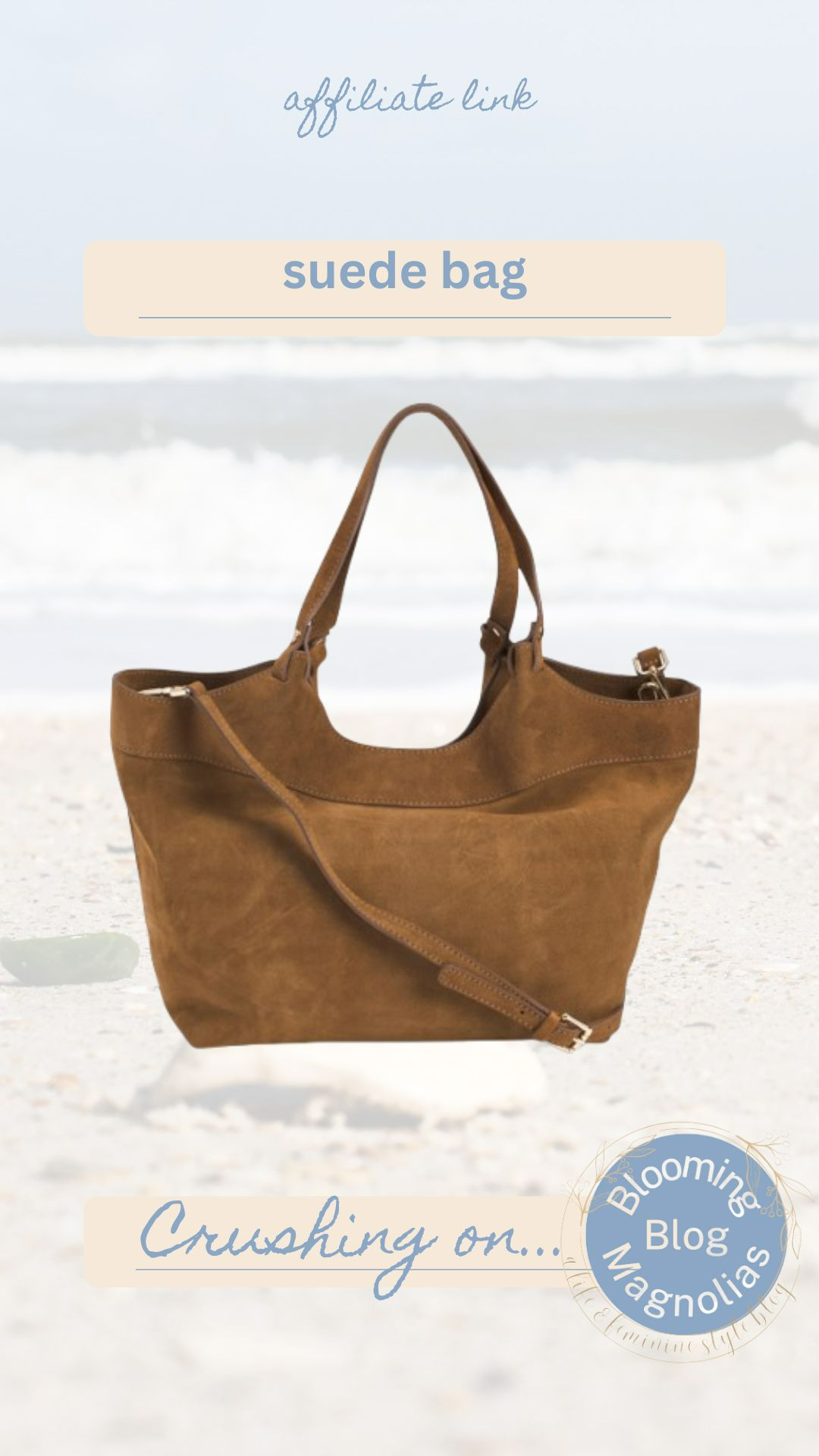 This suede tote. 

 
