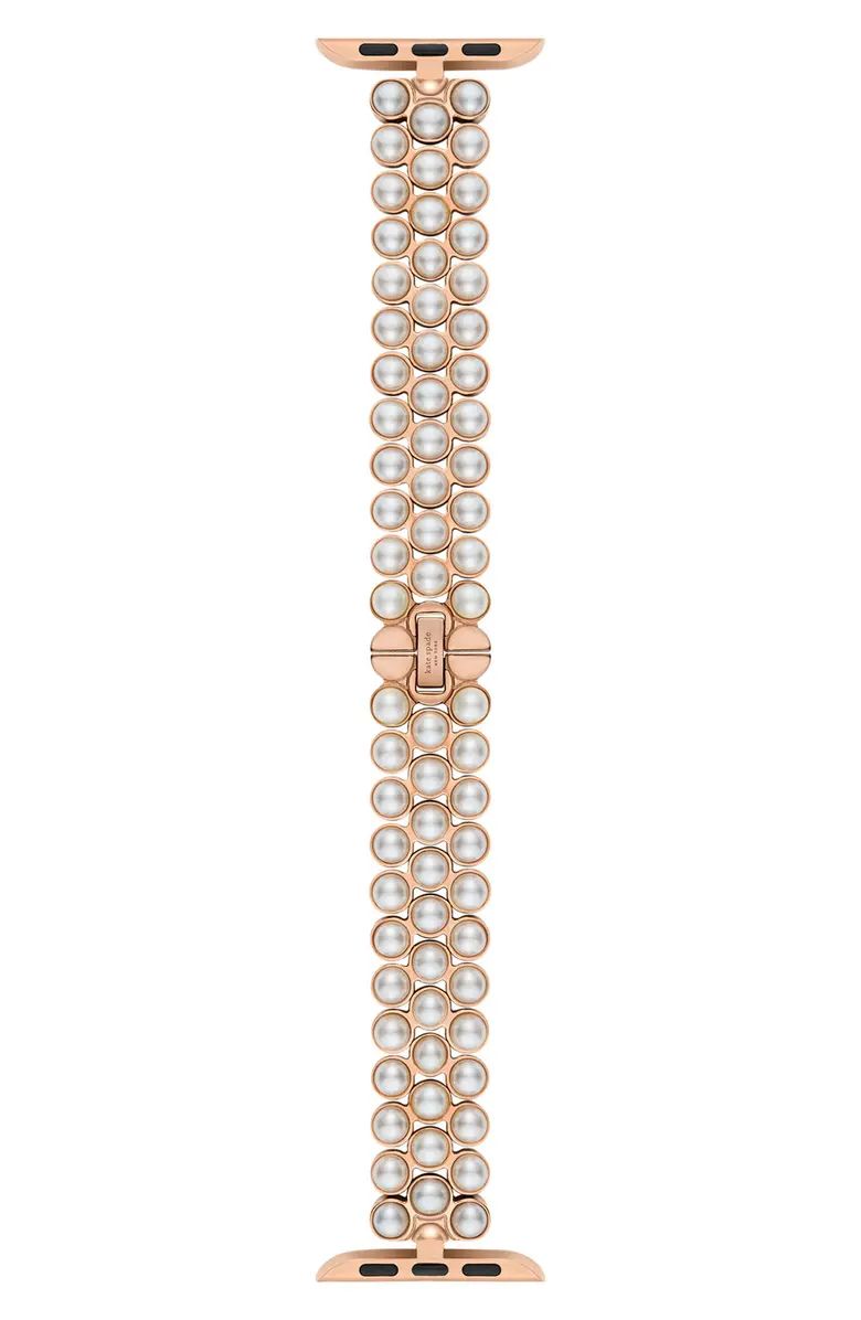 kate spade new york imitation pearl Apple Watch® bracelet band | Nordstrom | Nordstrom
