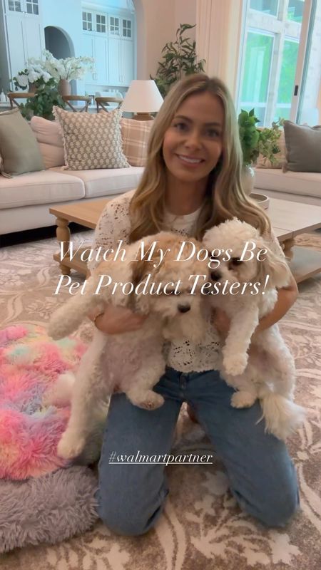 If you’re looking for pet products, comment “Dog Links” below & I’ll send you links to Andy & Bonnie’s recommendations for pet beds, stuff animals, chew toys, and treats all from @walmart! #walmartpartner I think they really liked their new job as pet product testers, especially the taste testing of their new treats from the brand 3 Dogs Bakery. They also loved the Vibrant Life brand toys from @walmart!  Bonnie & Andy particularly love the squeaky toys & anything they can chew obsessively! 😂 Walmart has the cutest pet products and they’re easy to shop for online at Walmart.com! #walmartpet #liketkit 

#LTKxWalmart